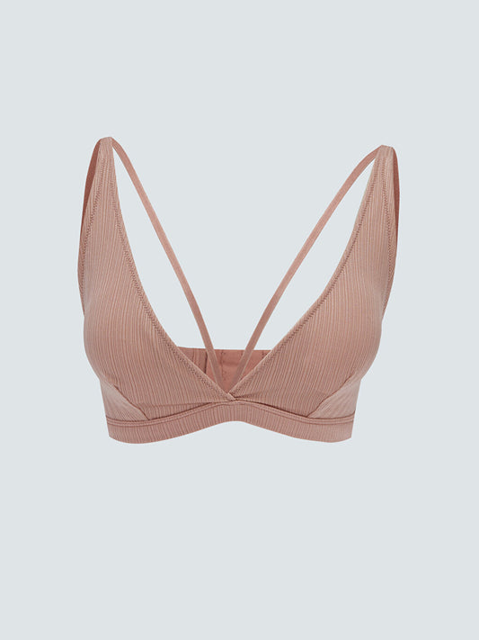 Without Underwire, Without Padding, Piping Detailed Bralette