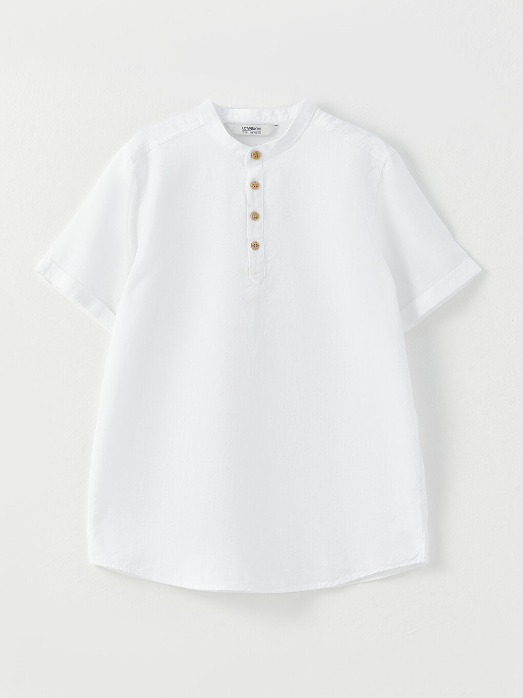 Judge Collar Basic Short Sleeve Shirt