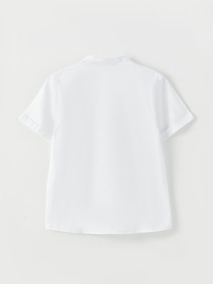 Judge Collar Basic Short Sleeve Shirt