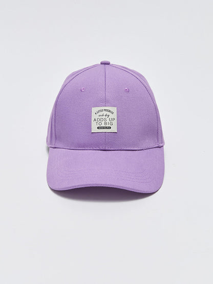 Label Detailed Women's Cap Hat