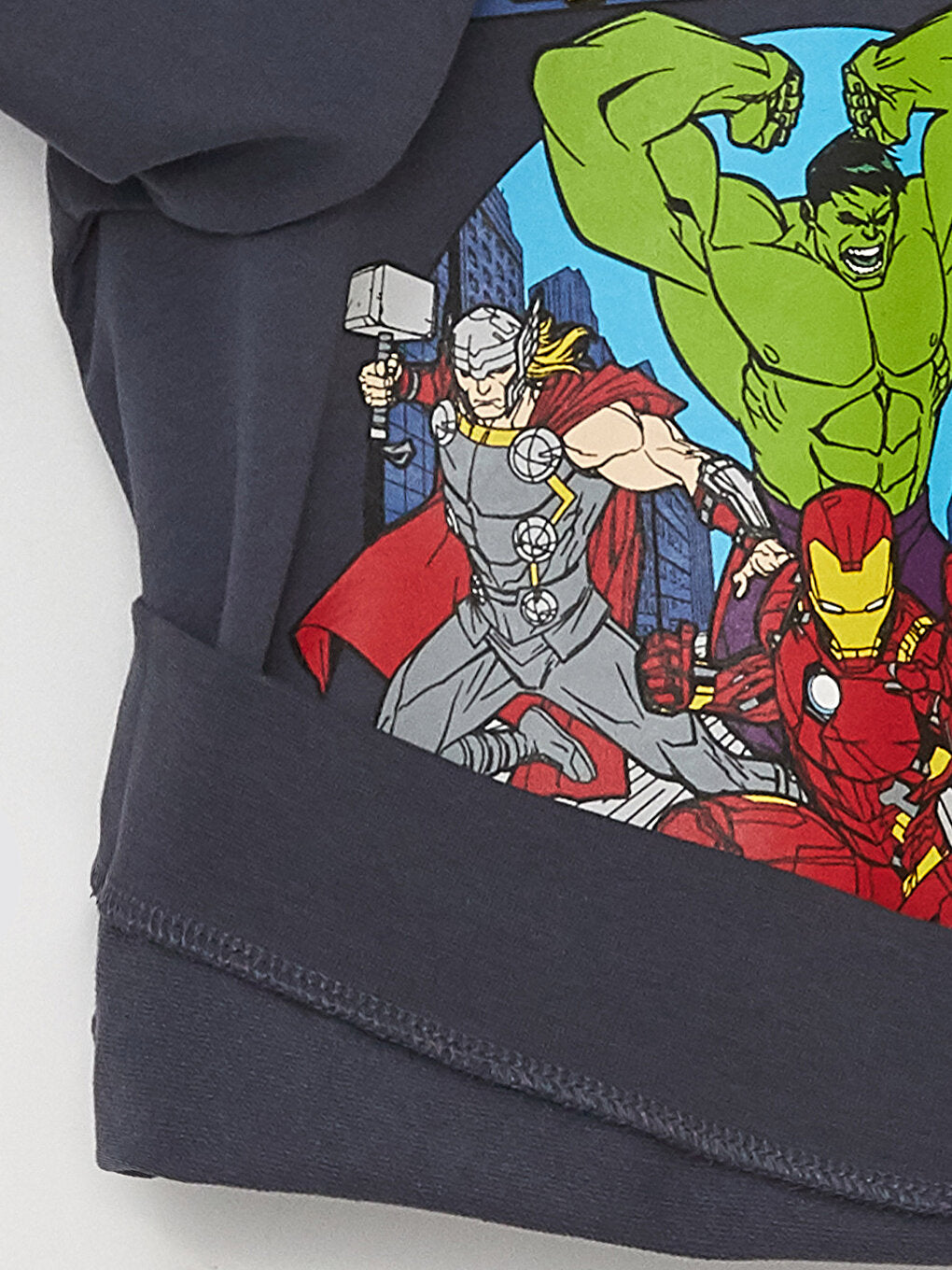 Hooded Avengers Printed Long Sleeve Boy's Sweatshirt