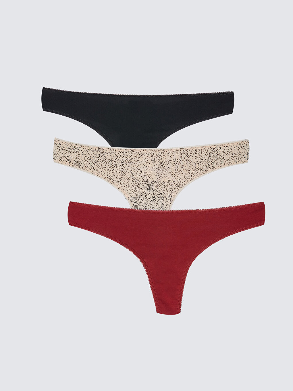 Plain Thong Panties 3 Pack