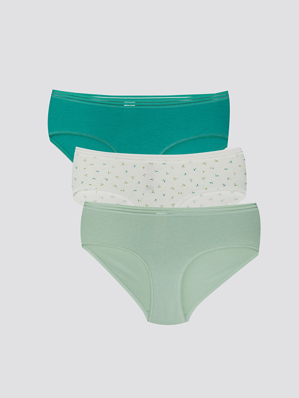 Plain Hipster Panties 3 Pack