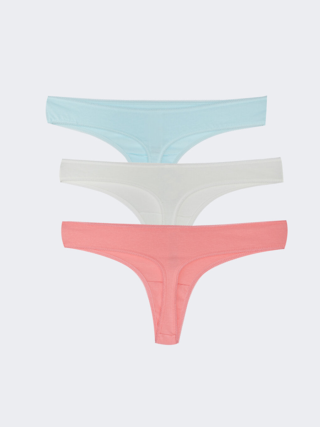 Plain Thong Panties 3 Pack