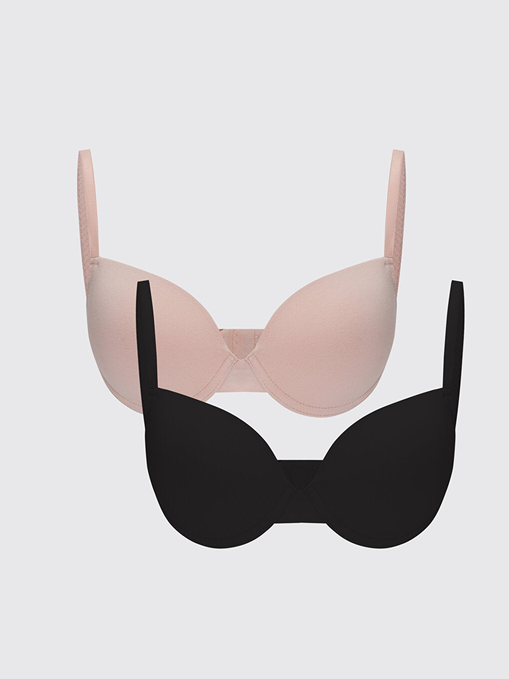 Underwire Unpadded Flat Bra 2 Pack