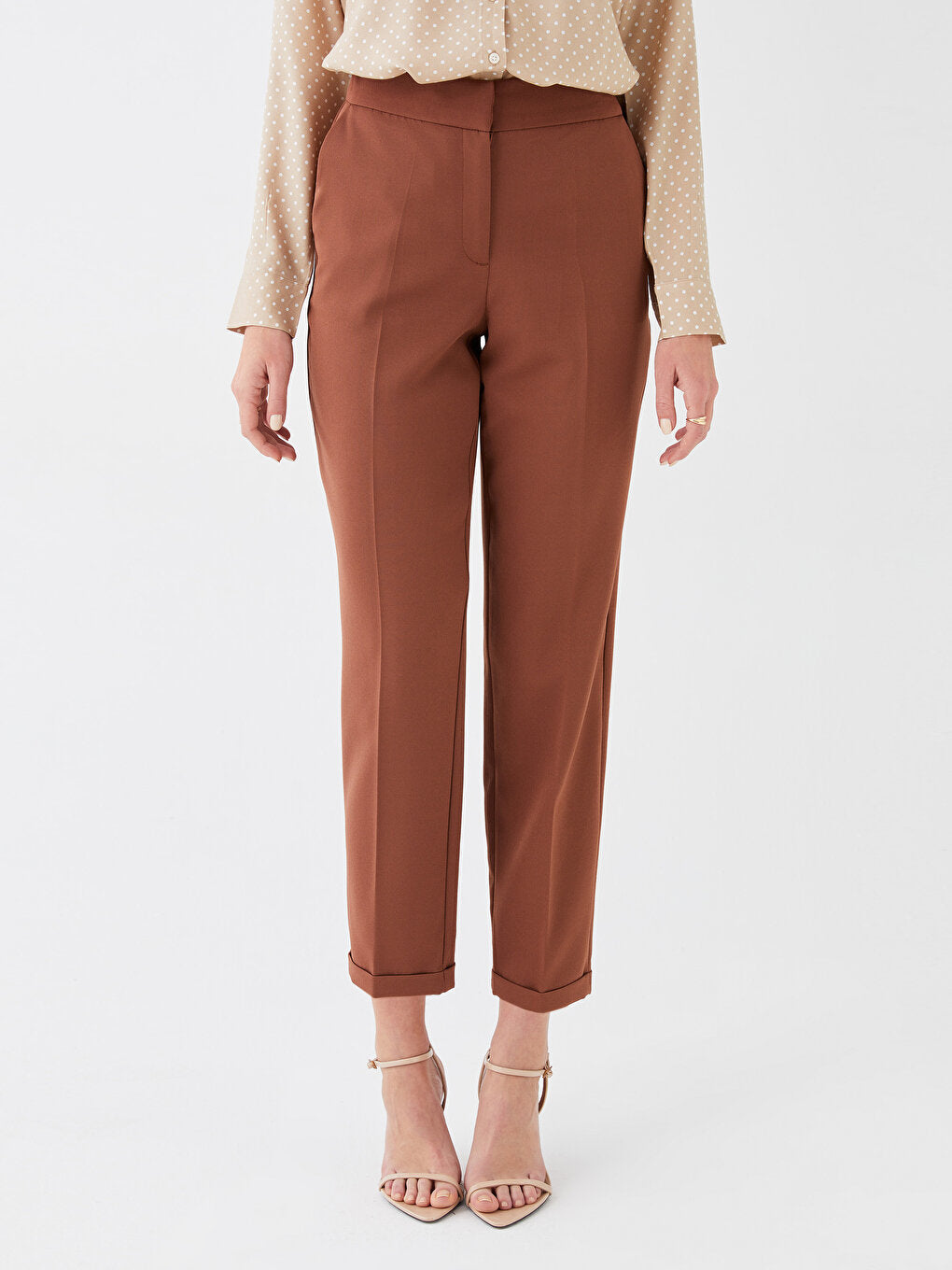 Carrot Cut Straight Women's Trousers