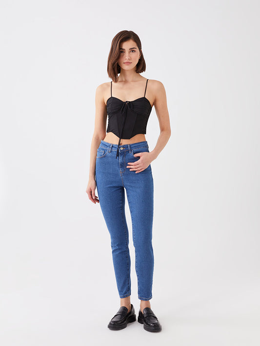 High Waist Super Skinny Fit Women's Jean Pants