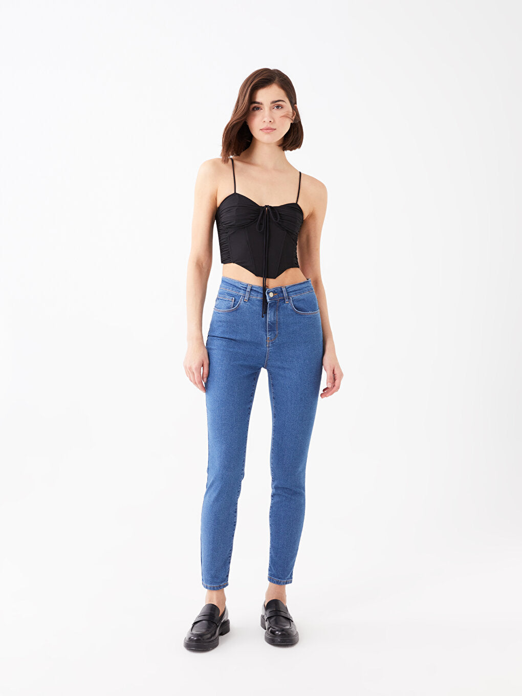 High Waist Super Skinny Fit Women's Jean Pants