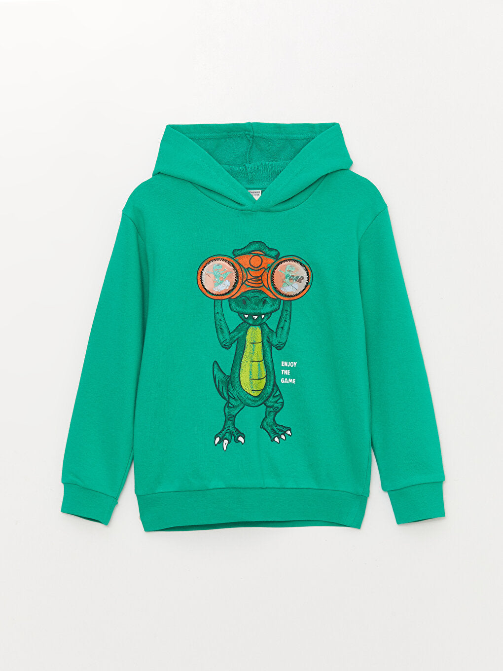 Hooded Printed Long Sleeve Boy's Sweatshirt