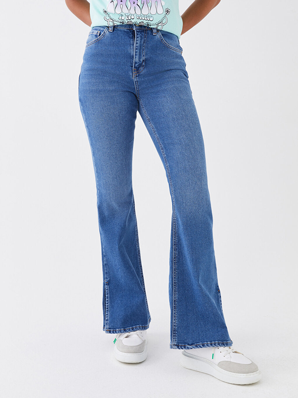 High Waist Flare Women's Jean Pants