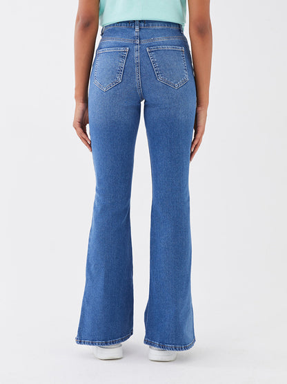 High Waist Flare Women's Jean Pants