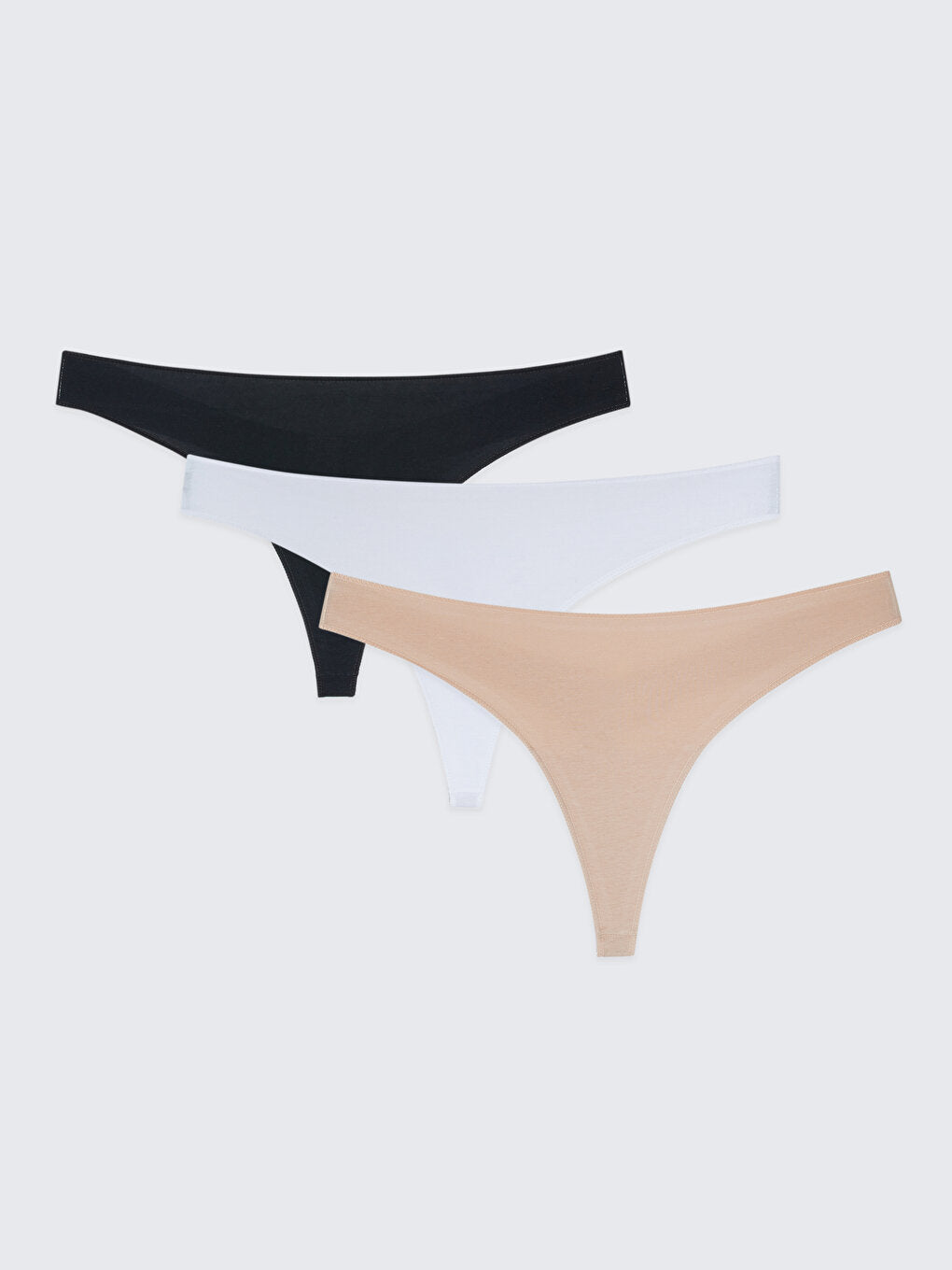 Plain Thong Panties 3 Pack