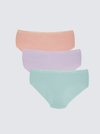 Plain Hipster Panties 3 Pack