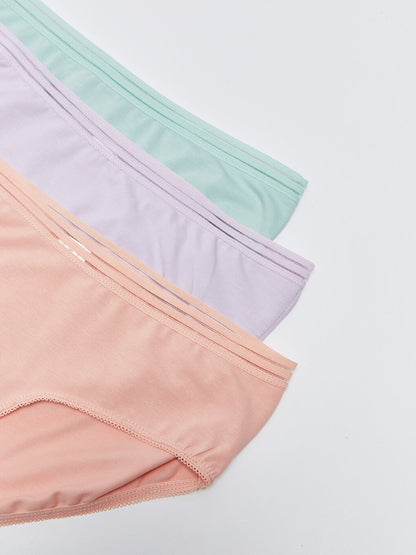 Plain Hipster Panties 3 Pack