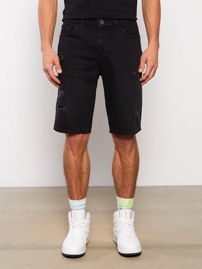 Standard Fit Men's Jean Shorts