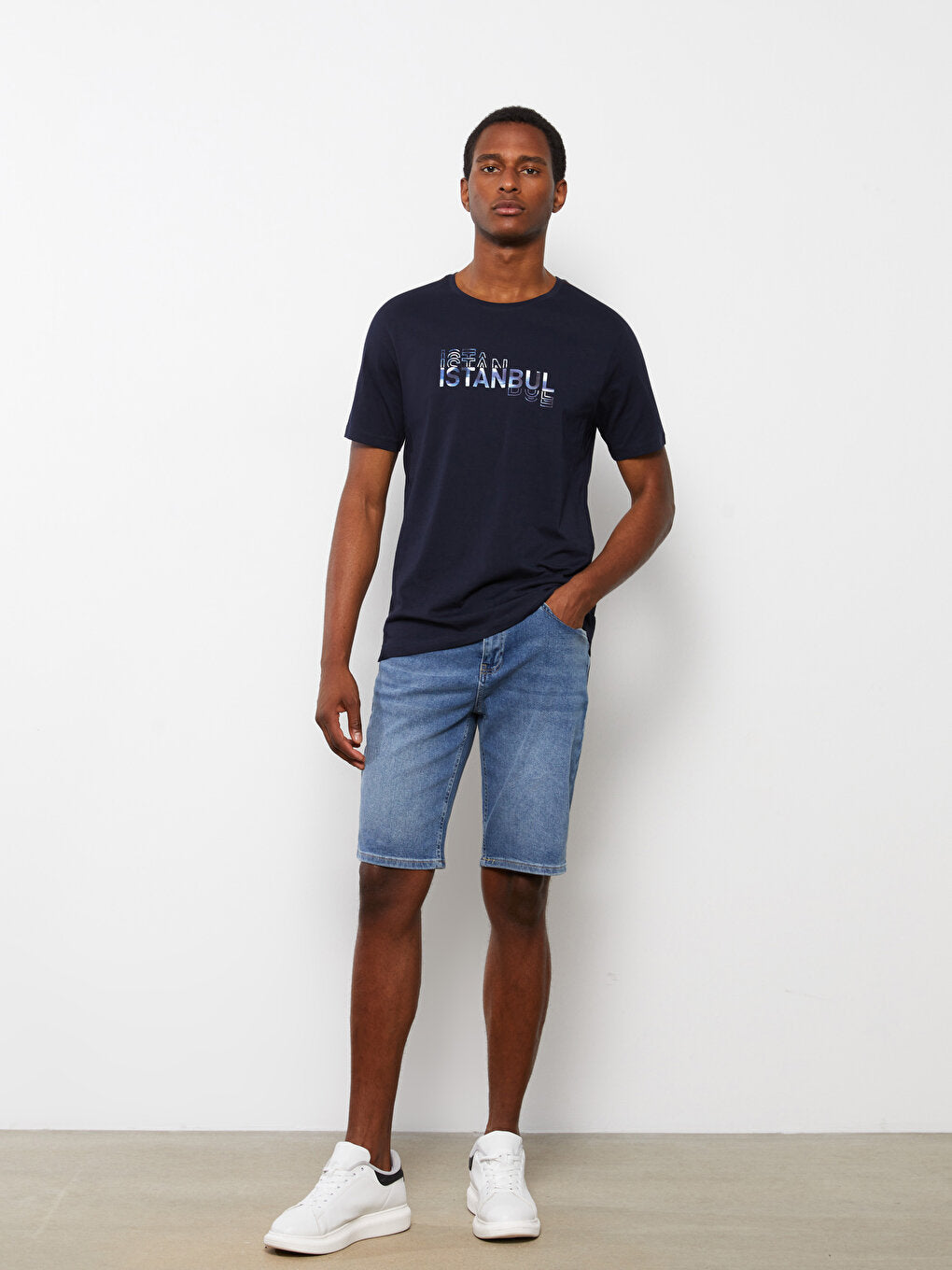 Slim Fit Men's Jean Shorts