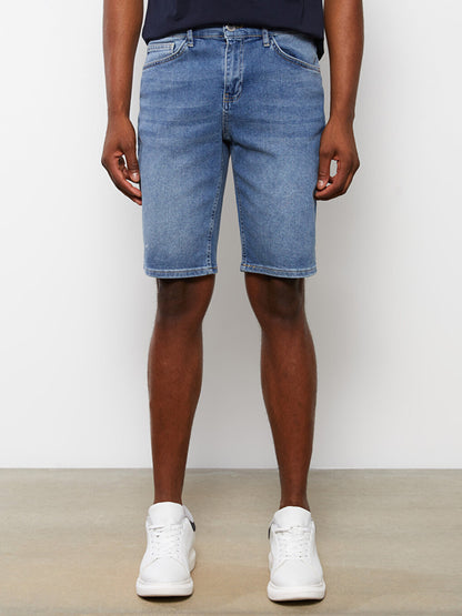 Slim Fit Men's Jean Shorts