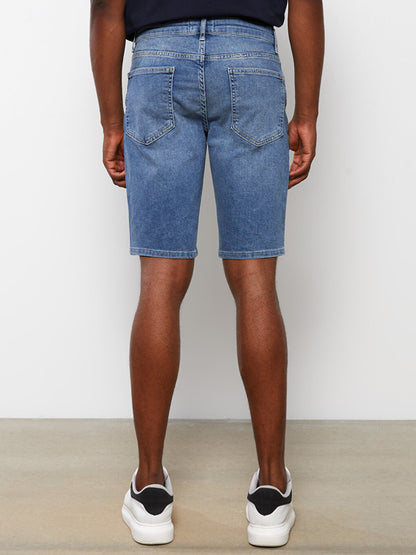 Slim Fit Men's Jean Shorts