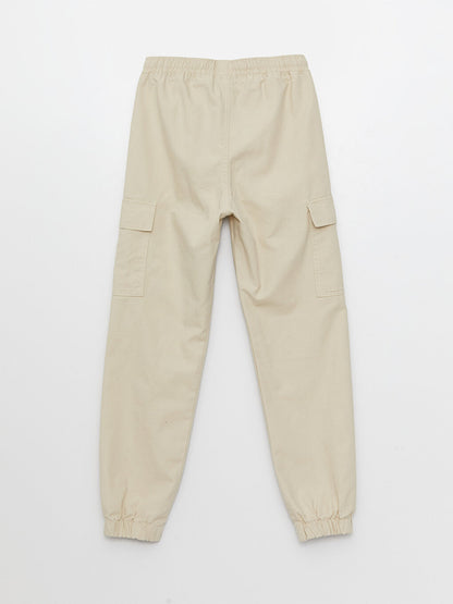 Boys' Cargo Pants with Elastic Waist