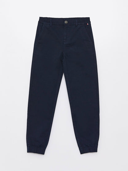 Basic Boy's Jogger Trousers with Elastic Waist