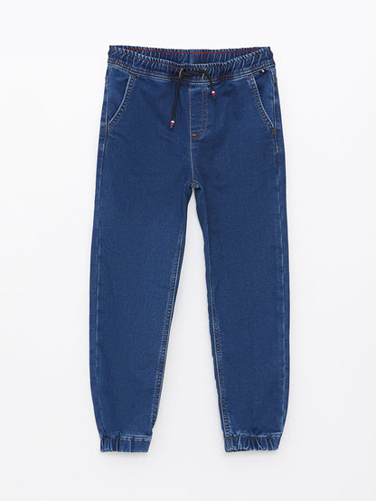 Elastic Waist Boy Jogger Jean Trousers