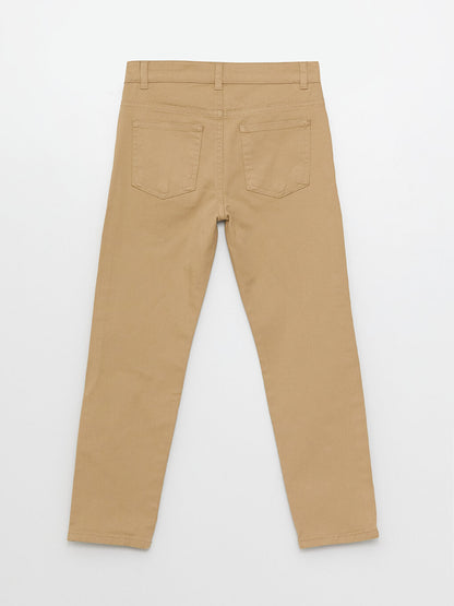 Slim Fit Basic Gabardine Boys' Trousers