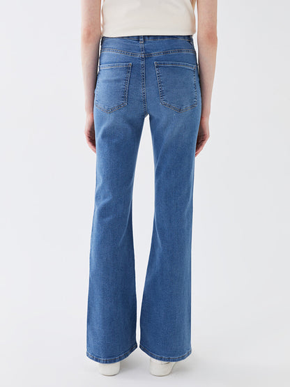 High Waist Flare Women's Jean Pants