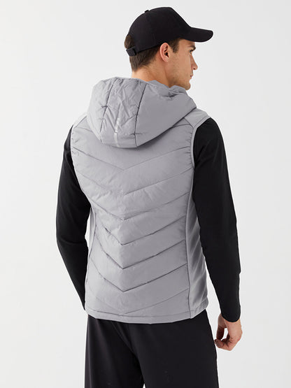 Standard Mold Hooded Men's Puffer Vest