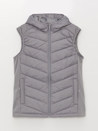 Standard Mold Hooded Men's Puffer Vest