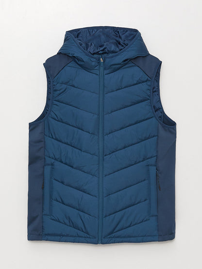 Standard Mold Hooded Men's Puffer Vest