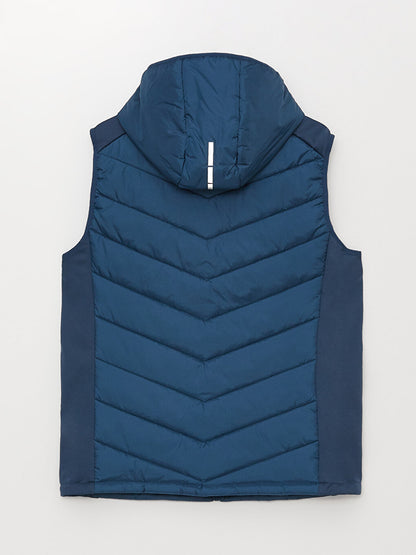 Standard Mold Hooded Men's Puffer Vest