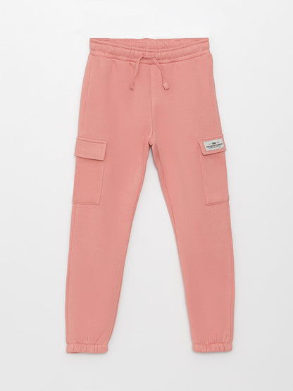 Basic Girl's Jogger Sweatpants with Elastic Waist