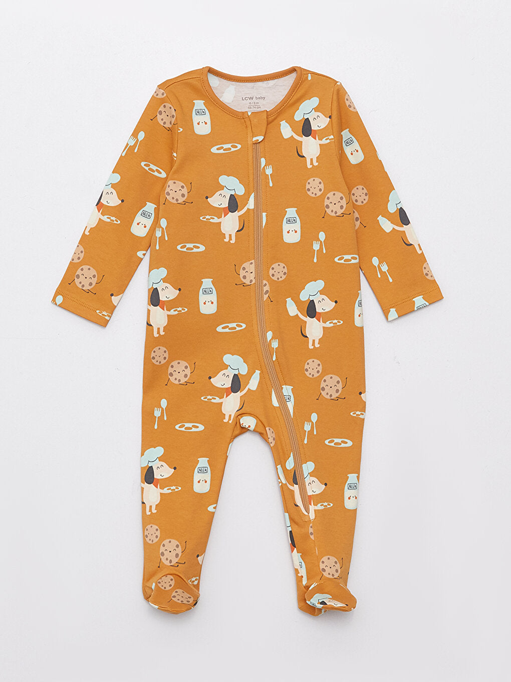 Long Sleeve Patterned Baby Boy 3-Piece Set