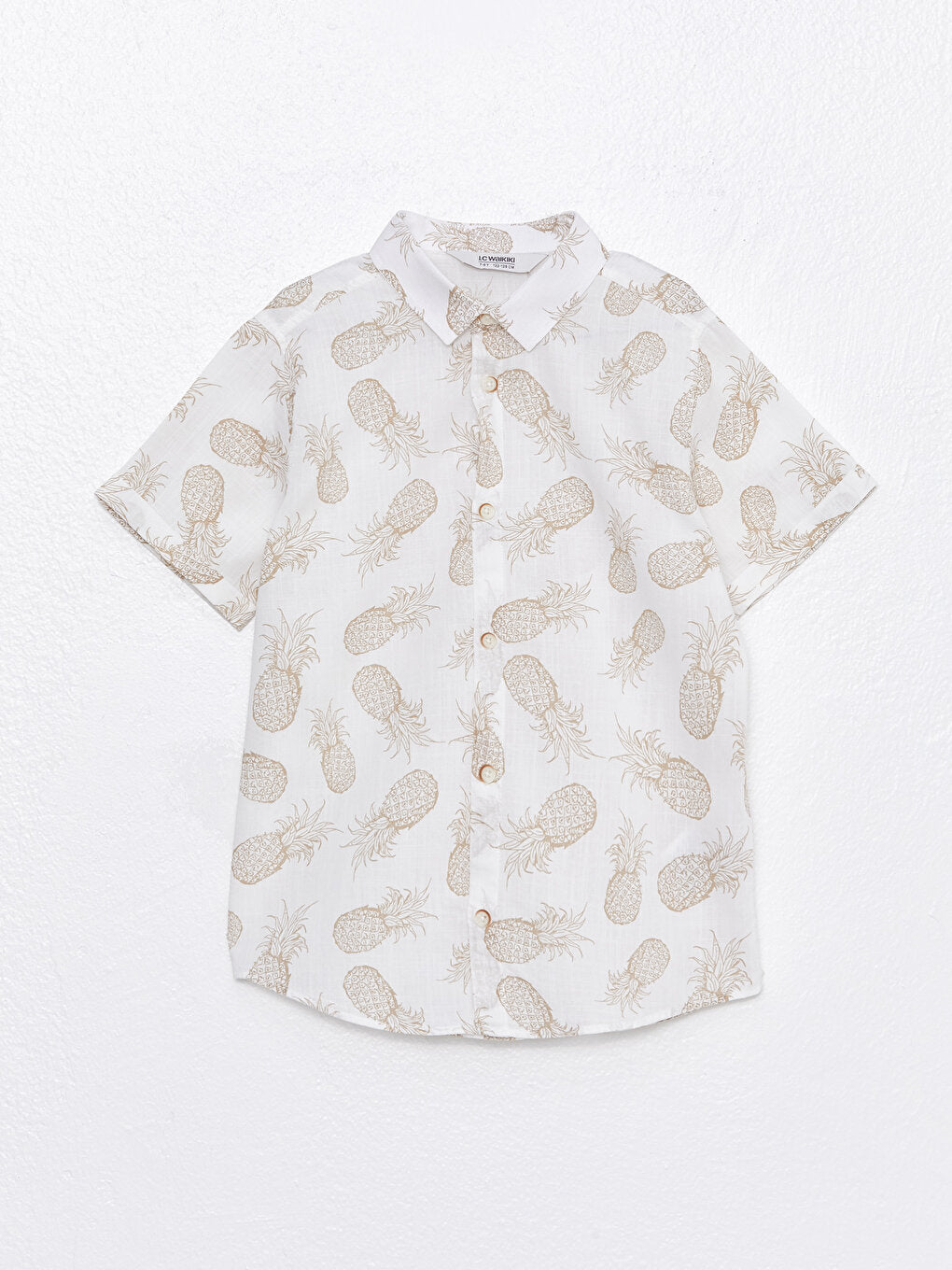 Patterned Short Sleeve Boy's Shirt