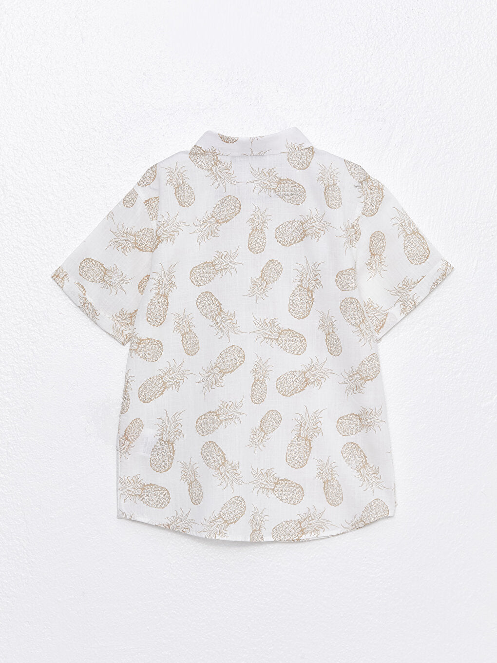 Patterned Short Sleeve Boy's Shirt