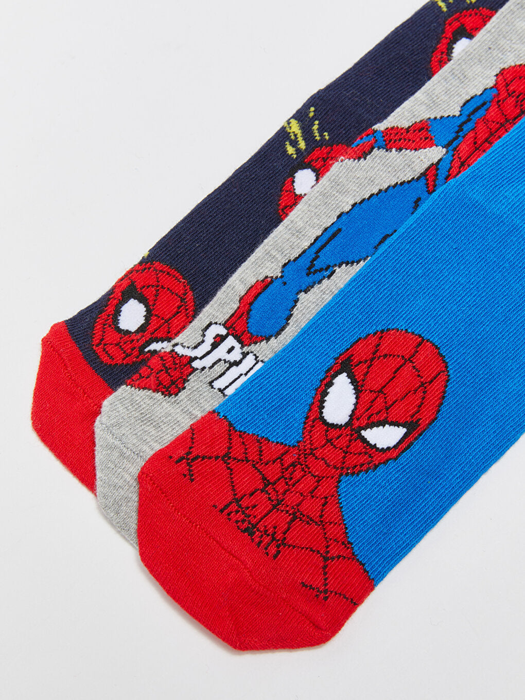 Spiderman Patterned Boy Socks 3-pack