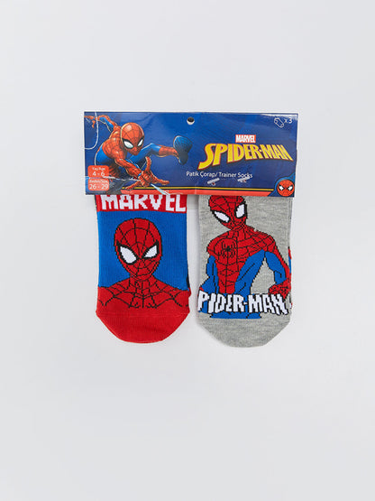 Spiderman Patterned Boys Booties Socks 3-pack