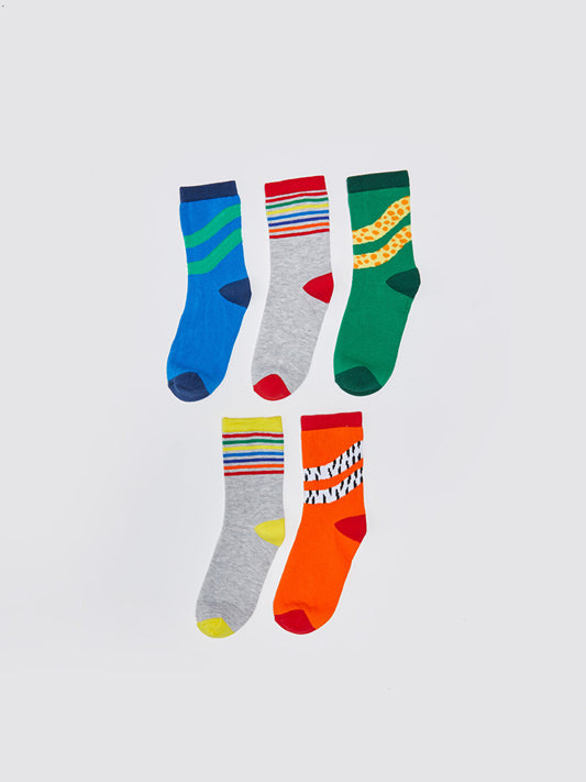 Patterned Boy Socks Pack of 5