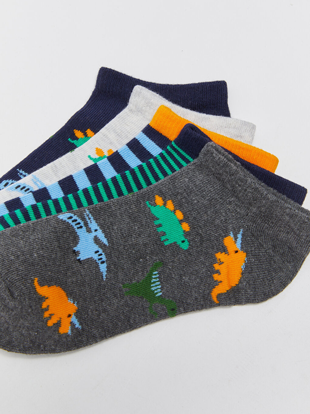 Patterned Boy's Booties Socks 5-pack