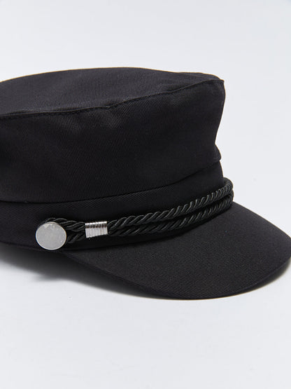 Piping Detailed Women's Sailor Hat