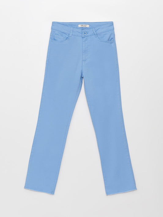 Basic Gabardine Girl's Trousers