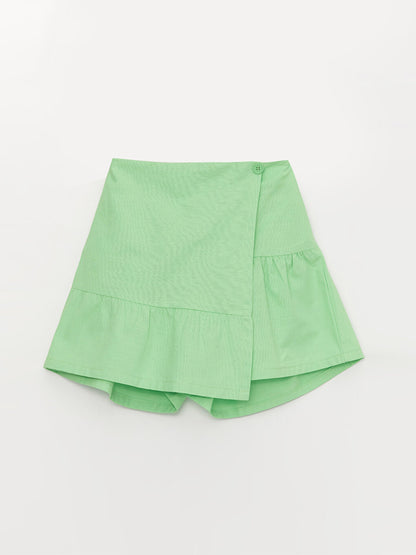 Girl's Short Skirt with Elastic Waist