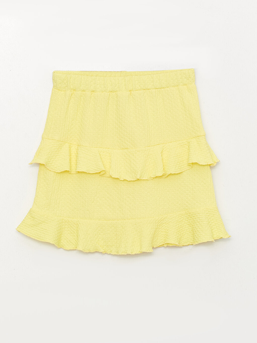 Ruffled Girl's Skirt with Elastic Waist