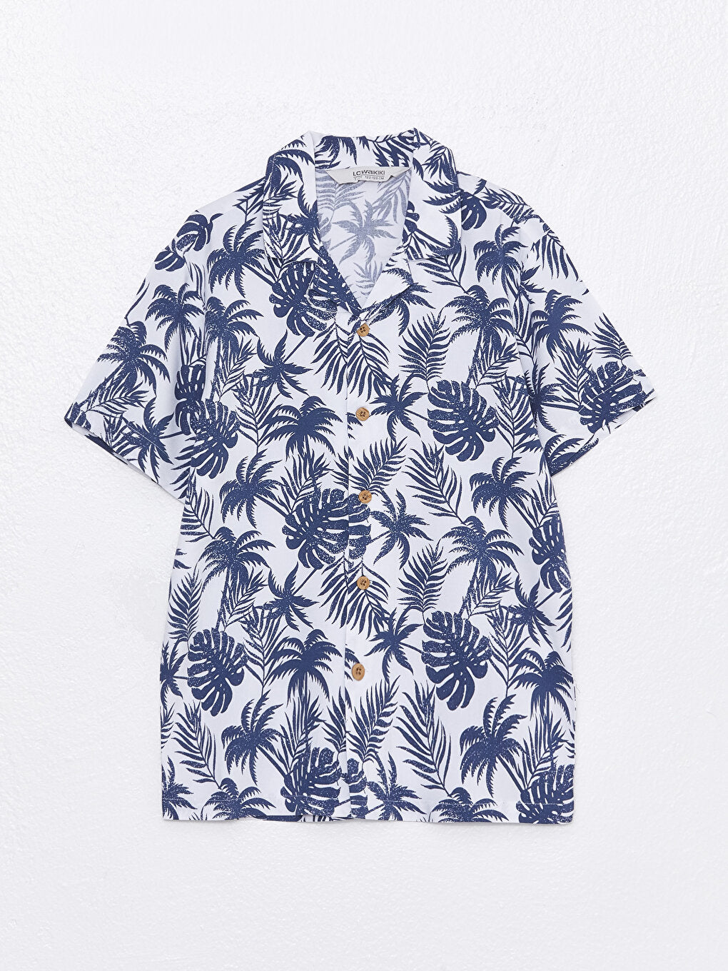 Patterned Short Sleeve Boy's Shirt