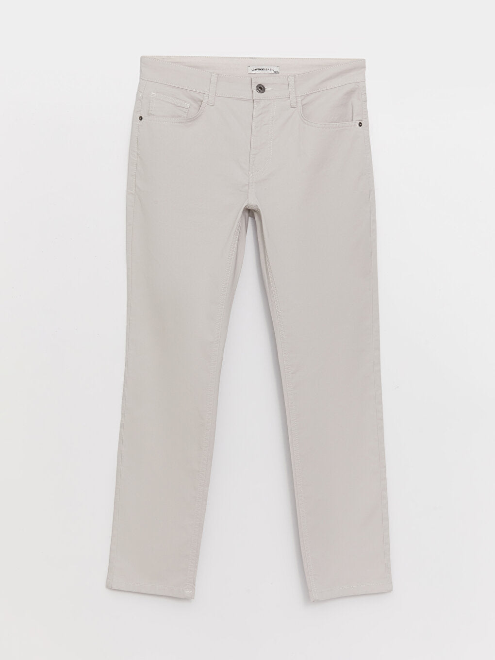 Slim Fit Gabardine Men's Chino Trousers