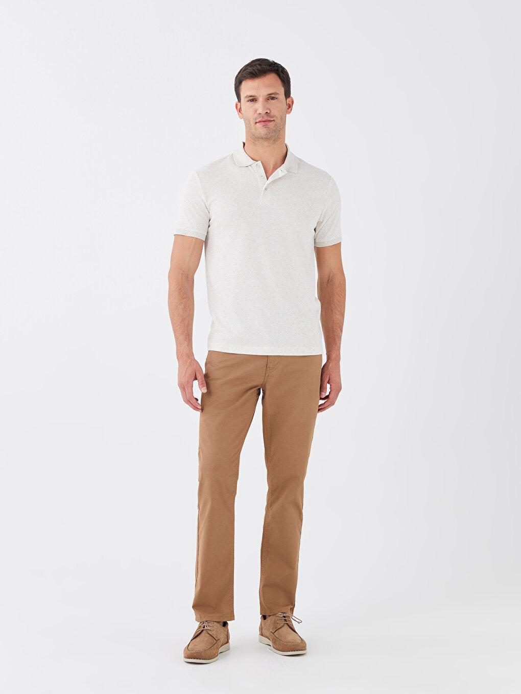 Slim Fit Gabardine Men's Chino Trousers