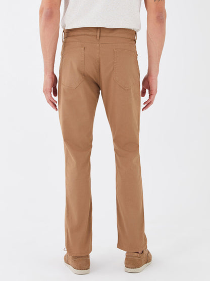 Slim Fit Gabardine Men's Chino Trousers