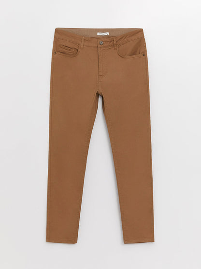 Slim Fit Gabardine Men's Chino Trousers