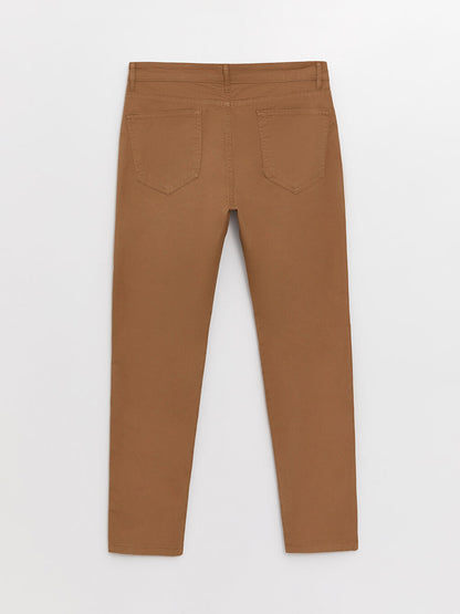 Slim Fit Gabardine Men's Chino Trousers