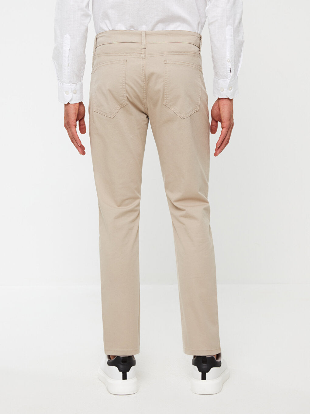 Slim Fit Gabardine Men's Chino Trousers